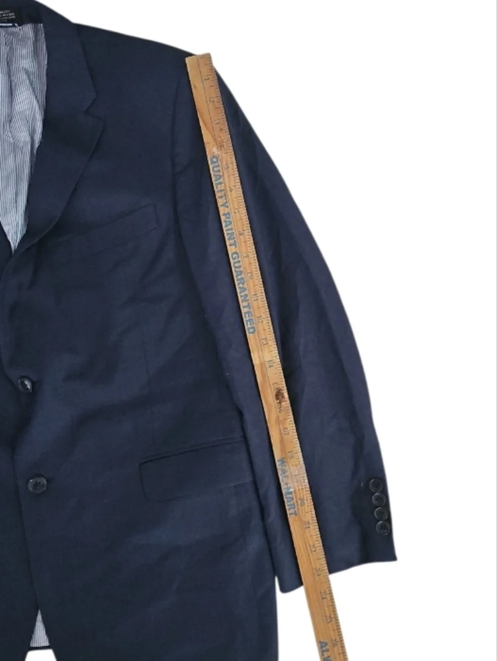 Tommy Hilfiger Wool Blazer 42S Navy 2 Button Tailored Classic Jacket